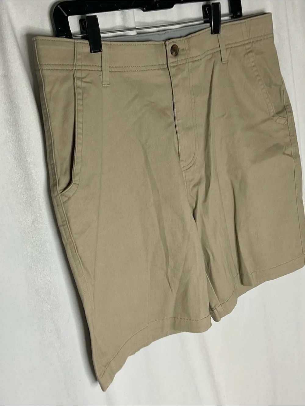 Denali Men's Stretch Hybrid Flat Front Walk Shorts Khaki Size 36
